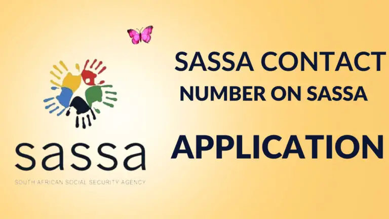 SASSA Contact Number on SASSA Application